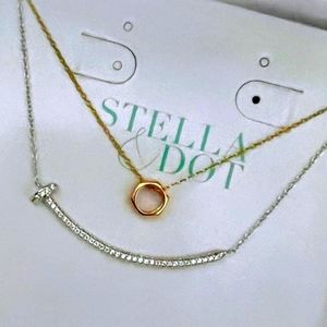 Stella & Dot Hardware Necklace Set - New In Box